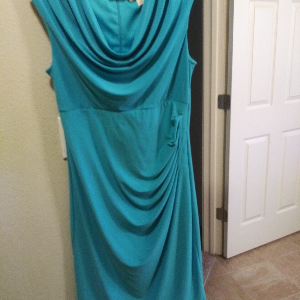 Turquoise cocktail dress